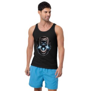 koszulka tank top z surrealistycznym motywem perkusji