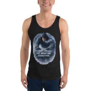 męska koszulka tank top z motywacyjnym nadrukiem