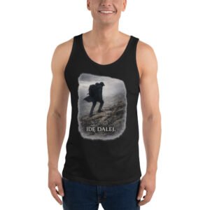 męska koszulka tank top z motywem górskiej wytrwałości
