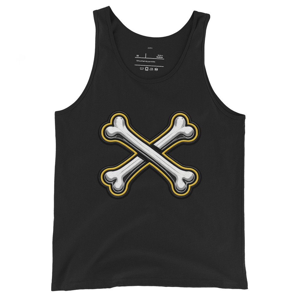 Męska koszulka na ramiączkach „Cross Bones” – tank top z krzyżującymi się kośćmi| Zarn.pl Męska koszulka na ramiączkach „Cross Bones” – tank top z krzyżującymi się kośćmi - obrazek 2