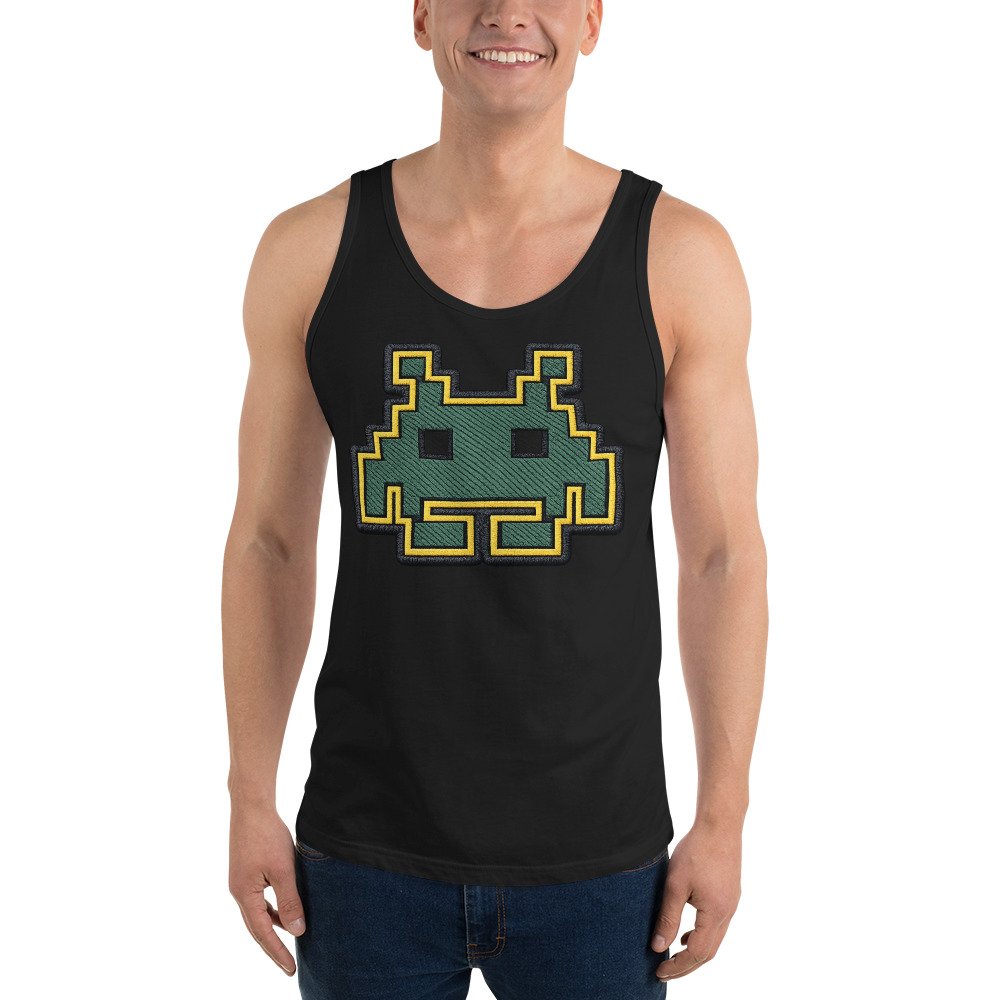 Męska koszulka na ramiączkach „Pixel Alien” – tank top z pikselowym kosmitą| Zarn.pl Męska koszulka na ramiączkach „Pixel Alien” – tank top z pikselowym kosmitą - obrazek 8