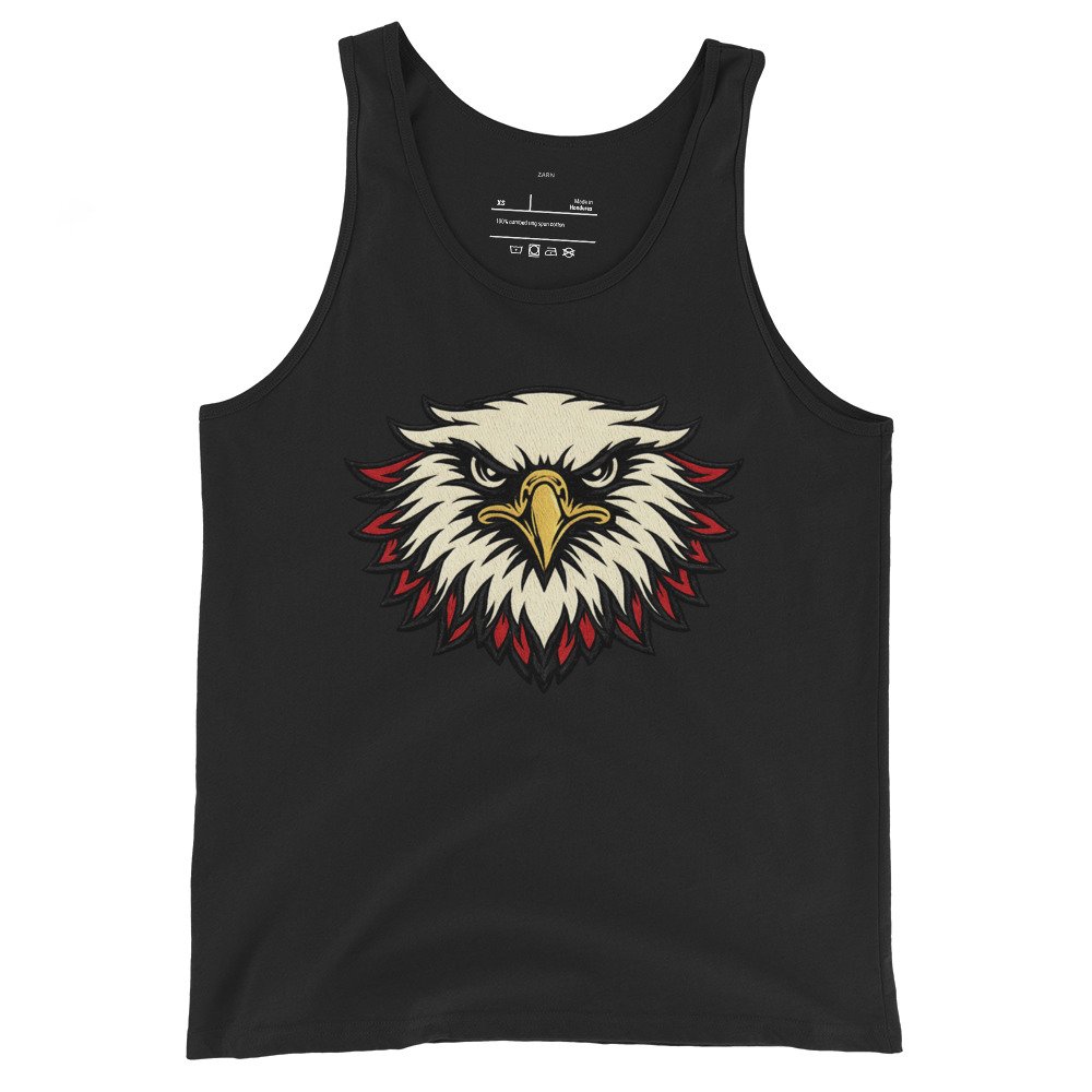 Męska koszulka na ramiączkach „Eagle Power” – tank top z głową orła| Zarn.pl Męska koszulka na ramiączkach „Eagle Power” – tank top z głową orła - obrazek 2