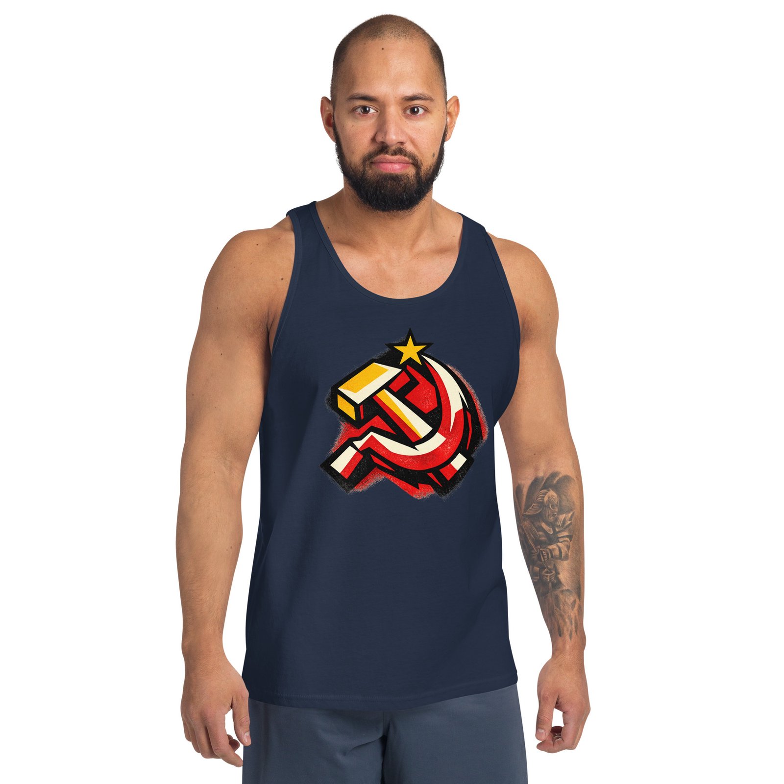 Koszulka na ramiączkach PRL „Młot i Sierp” – tank top retro symbol komunizmu| Zarn.pl Koszulka na ramiączkach PRL „Młot i Sierp” – tank top retro symbol komunizmu - obrazek 8