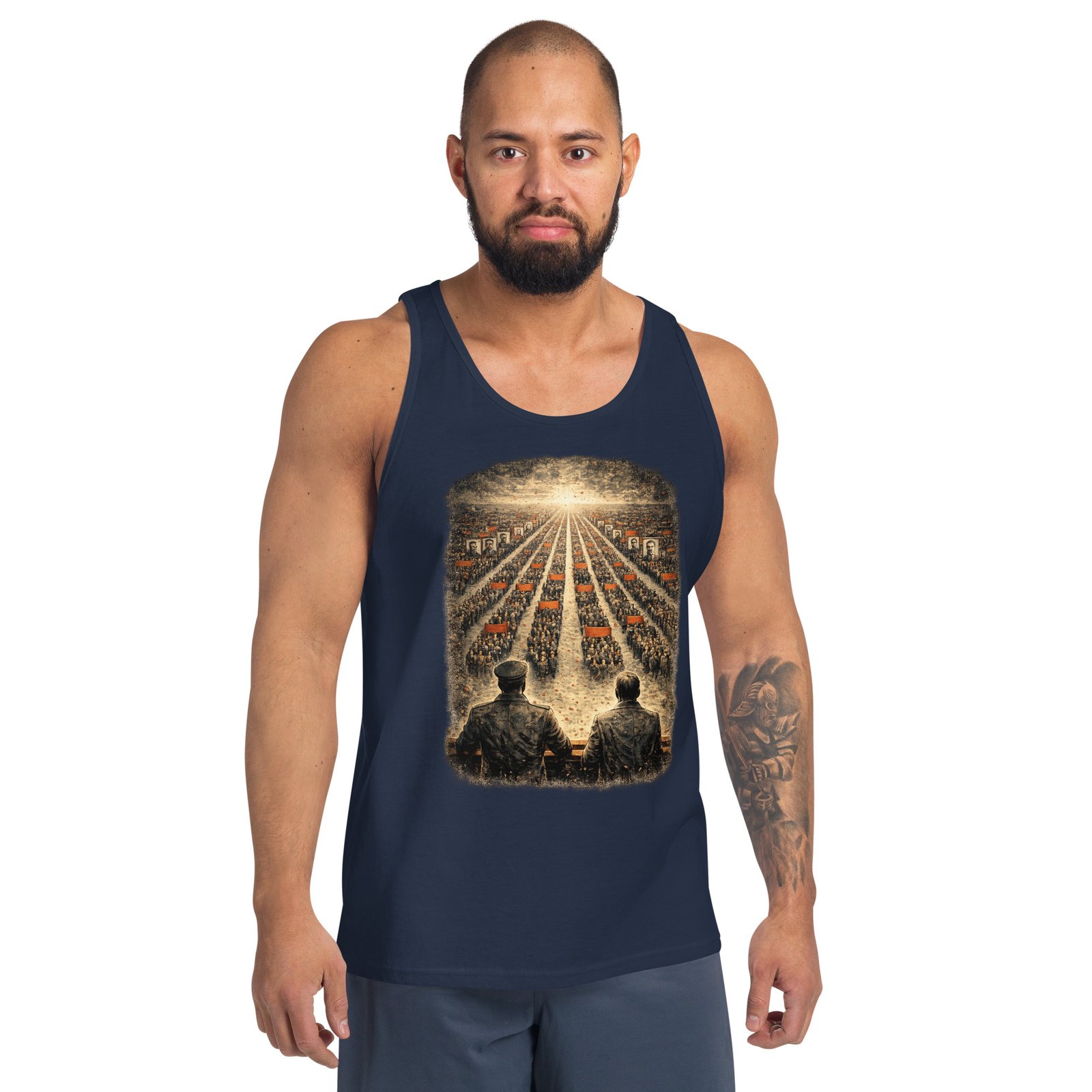 Koszulka na ramiączkach PRL „Pochód Ludowy” – tank top retro propaganda| Zarn.pl Koszulka na ramiączkach PRL „Pochód Ludowy” – tank top retro propaganda - obrazek 8