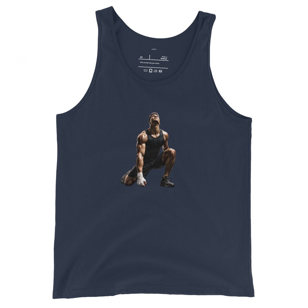 Męska koszulka na ramiączkach „Sportowa Determinacja” – sportowa koszulka tank top z zawodnikiem fitness| Zarn.pl Męska koszulka na ramiączkach „Sportowa Determinacja” – sportowa koszulka tank top z zawodnikiem fitness - obrazek 3