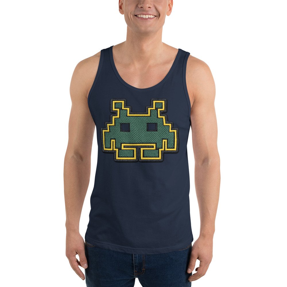 Męska koszulka na ramiączkach „Pixel Alien” – tank top z pikselowym kosmitą| Zarn.pl Męska koszulka na ramiączkach „Pixel Alien” – tank top z pikselowym kosmitą - obrazek 9