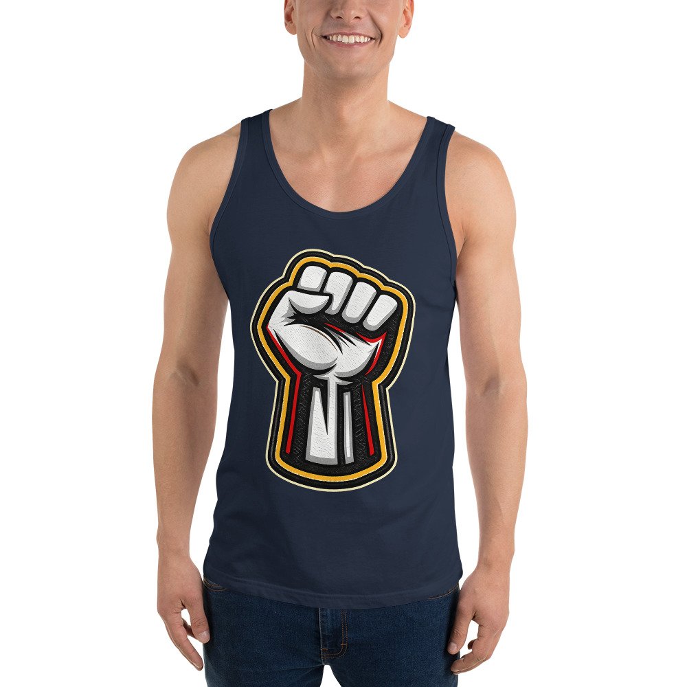Męska koszulka na ramiączkach „Power Fist” – tank top z zaciśniętą pięścią| Zarn.pl Męska koszulka na ramiączkach „Power Fist” – tank top z zaciśniętą pięścią - obrazek 9