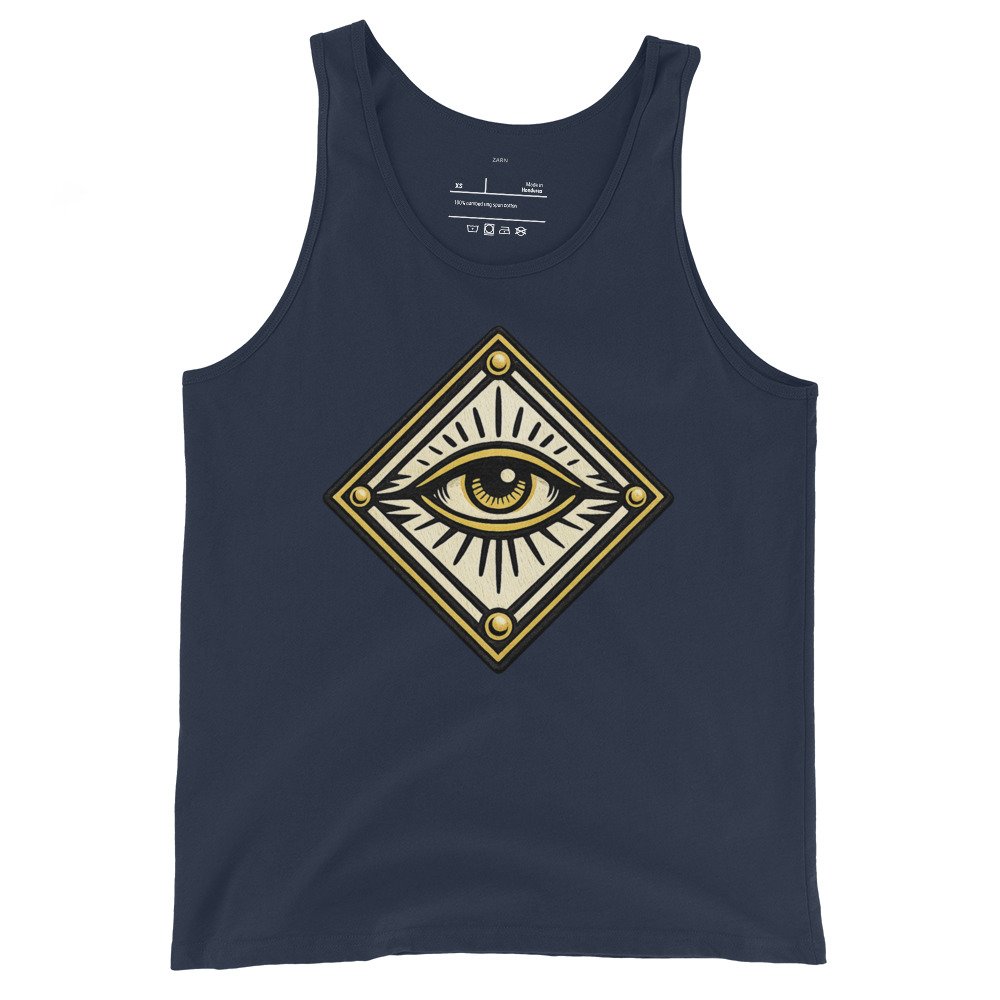 Męska koszulka na ramiączkach z mistycznym okiem – tank top ezoteryczny vintage| Zarn.pl Męska koszulka na ramiączkach z mistycznym okiem – tank top ezoteryczny vintage - obrazek 3