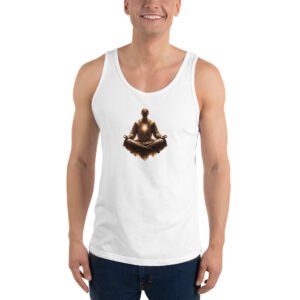 artystyczna koszulka tank top medytacja i duchowa sztuka