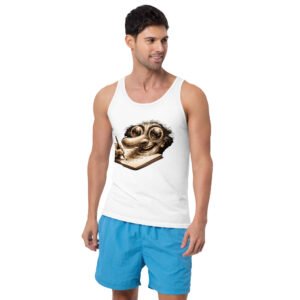 artystyczna koszulka tank top surrealistyczny rysunek