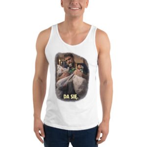 męska koszulka tank top z motywem codziennej determinacji