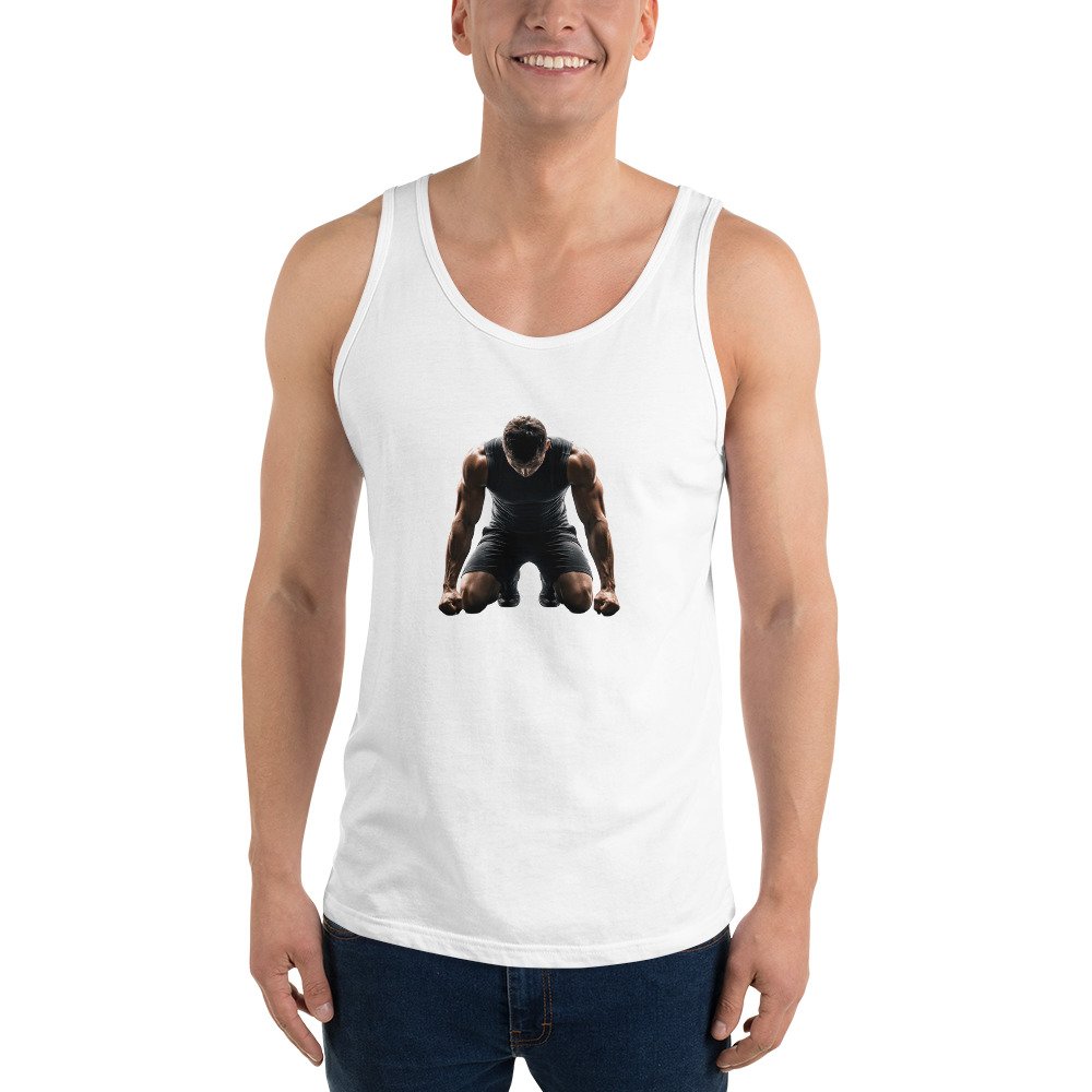Męska koszulka na ramiączkach „Mental Strength” – sportowa koszulka tank top motywacja treningowa| Zarn.pl sportowa koszulka tank top motywacja treningowa