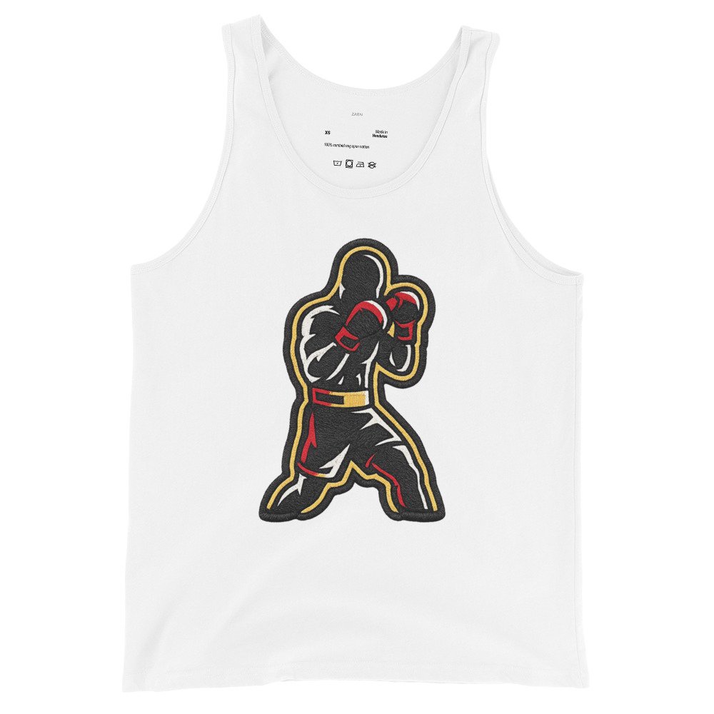 Męska koszulka na ramiączkach „Boxer Fight” – sportowy tank top z bokserem| Zarn.pl Męska koszulka na ramiączkach „Boxer Fight” – sportowy tank top z bokserem - obrazek 4