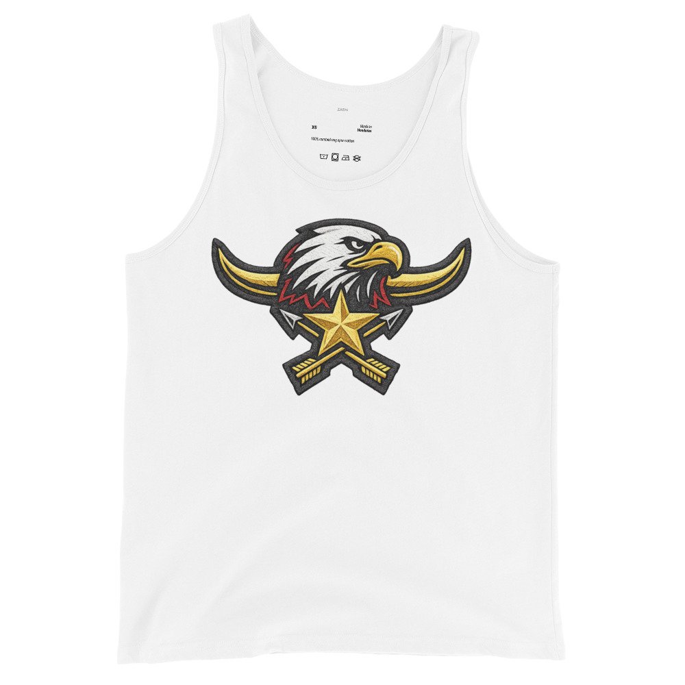 Męska koszulka na ramiączkach z orłem i gwiazdą – tank top patriotyczny western| Zarn.pl Męska koszulka na ramiączkach z orłem i gwiazdą – tank top patriotyczny western - obrazek 4