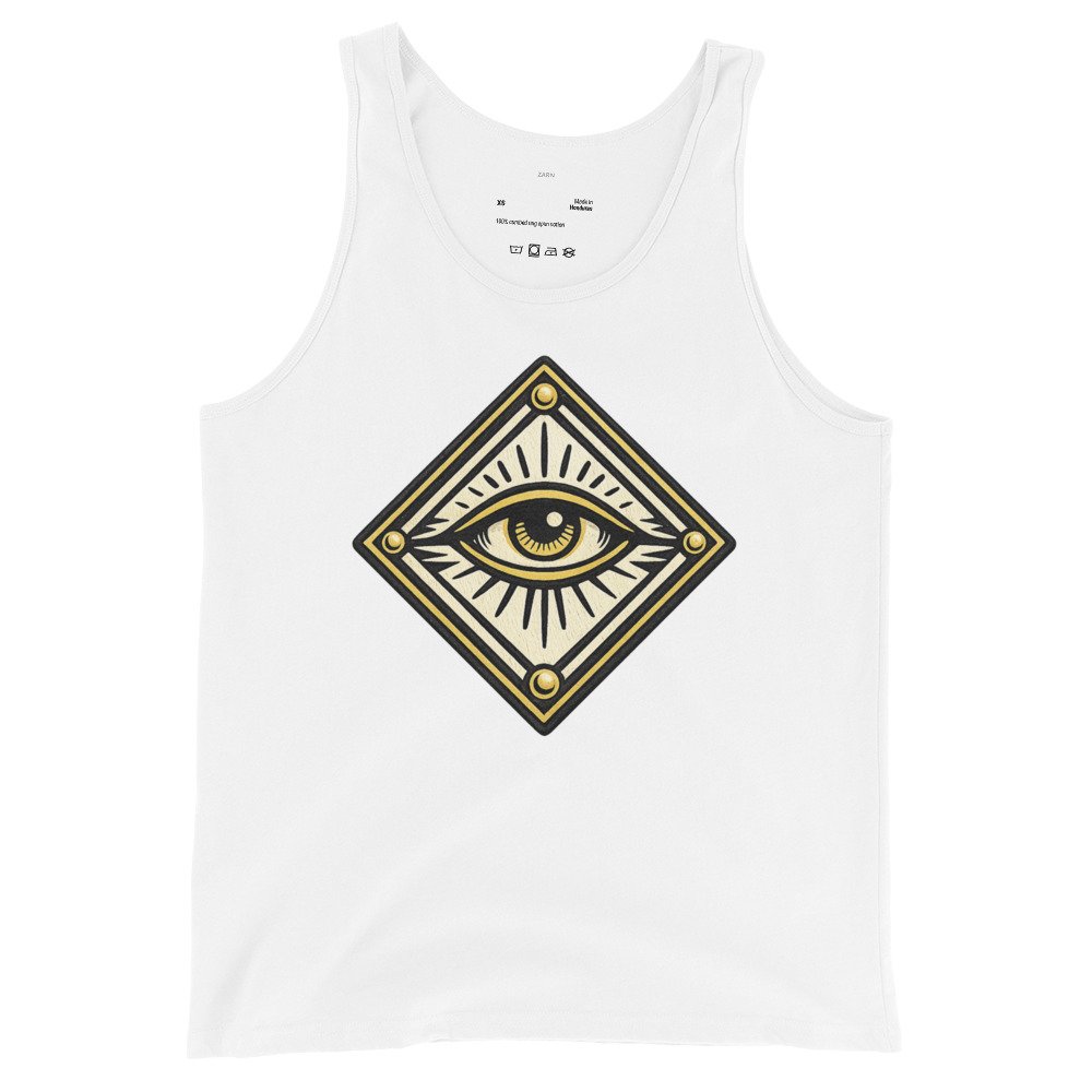 Męska koszulka na ramiączkach z mistycznym okiem – tank top ezoteryczny vintage| Zarn.pl Męska koszulka na ramiączkach z mistycznym okiem – tank top ezoteryczny vintage - obrazek 4