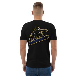 koszulka męska z grafiką snowboardzisty