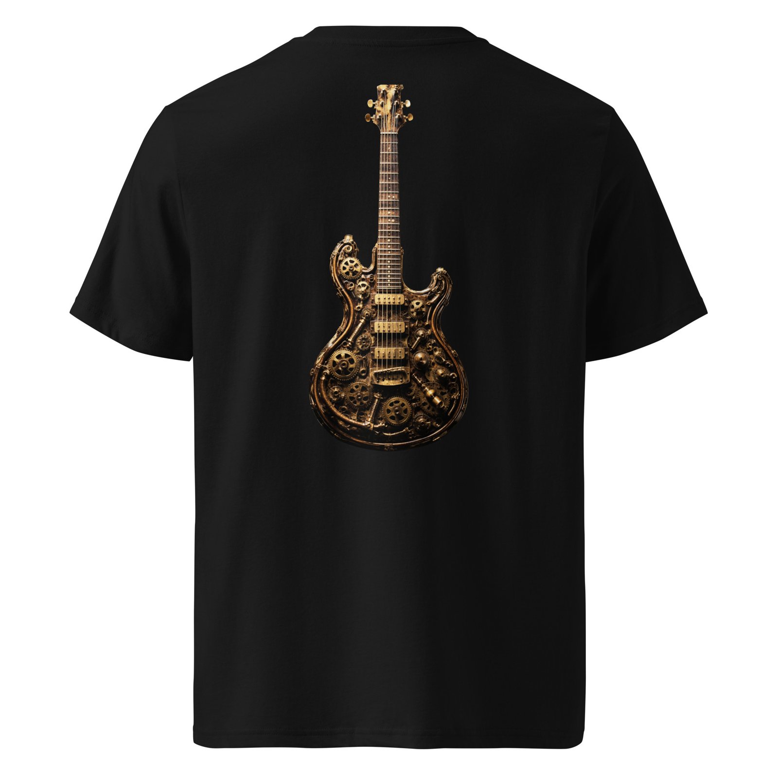 Koszulka muzyczna „Steampunk Guitar” – koszulka z mechaniczną gitarą elektryczną| Zarn.pl Koszulka muzyczna „Steampunk Guitar” – koszulka z mechaniczną gitarą elektryczną - obrazek 2