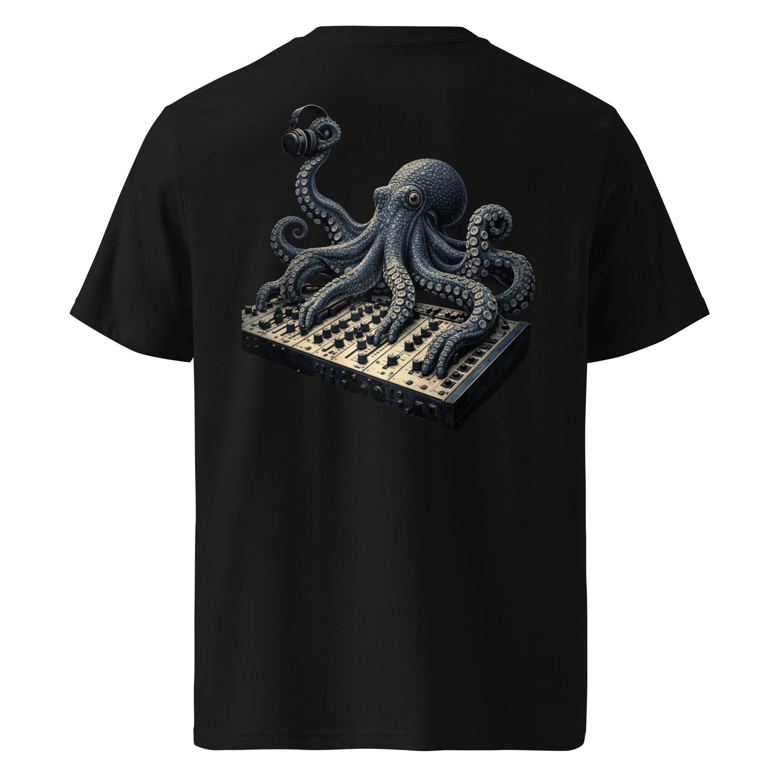 Koszulka „Octopus DJ” – koszulka ośmiornica DJ muzyczna| Zarn.pl Koszulka „Octopus DJ” – koszulka ośmiornica DJ muzyczna - obrazek 2