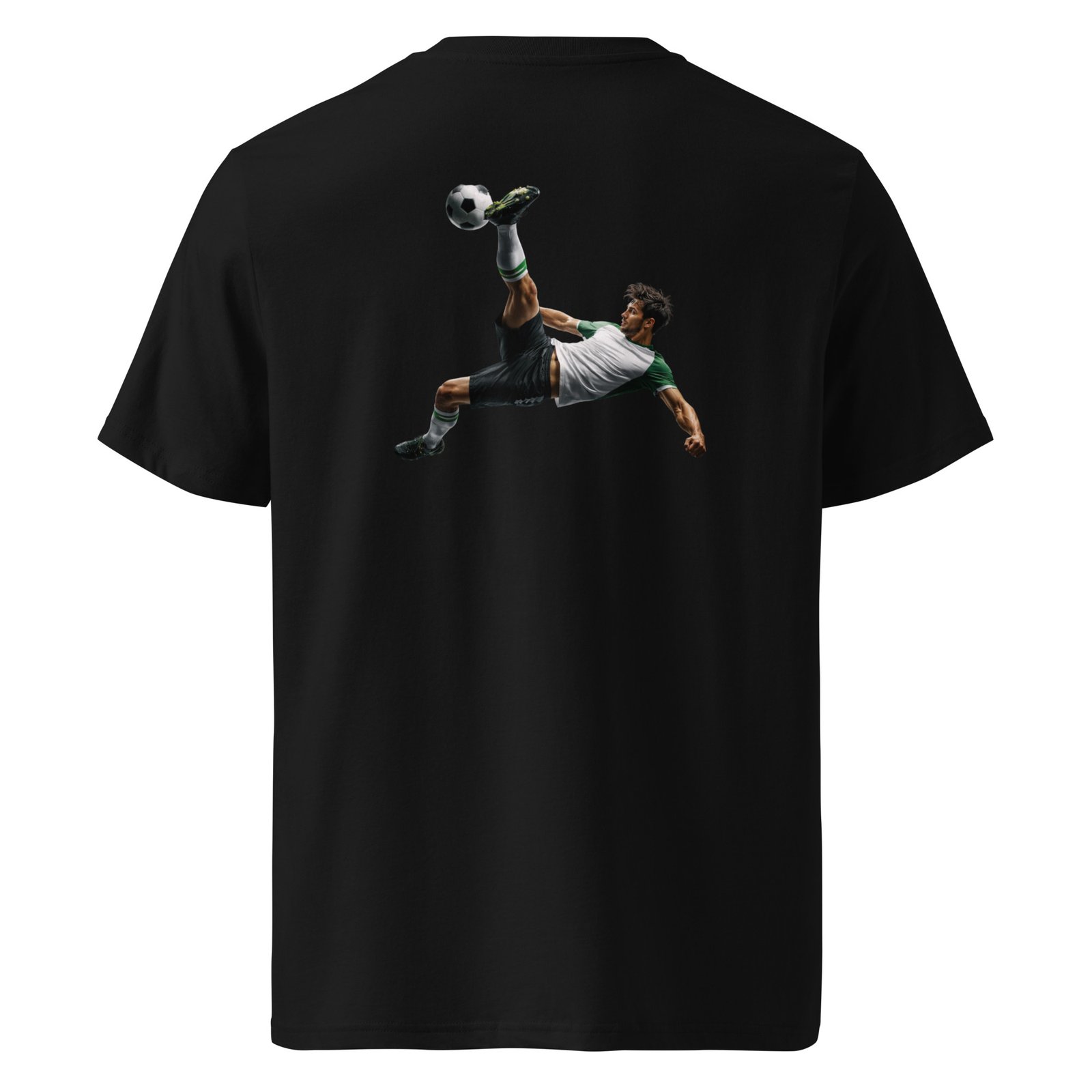 Koszulka piłkarska męska „Bicycle Kick” – koszulka z piłkarzem wykonującym przewrotkę| Zarn.pl Koszulka piłkarska męska „Bicycle Kick” – koszulka z piłkarzem wykonującym przewrotkę - obrazek 2