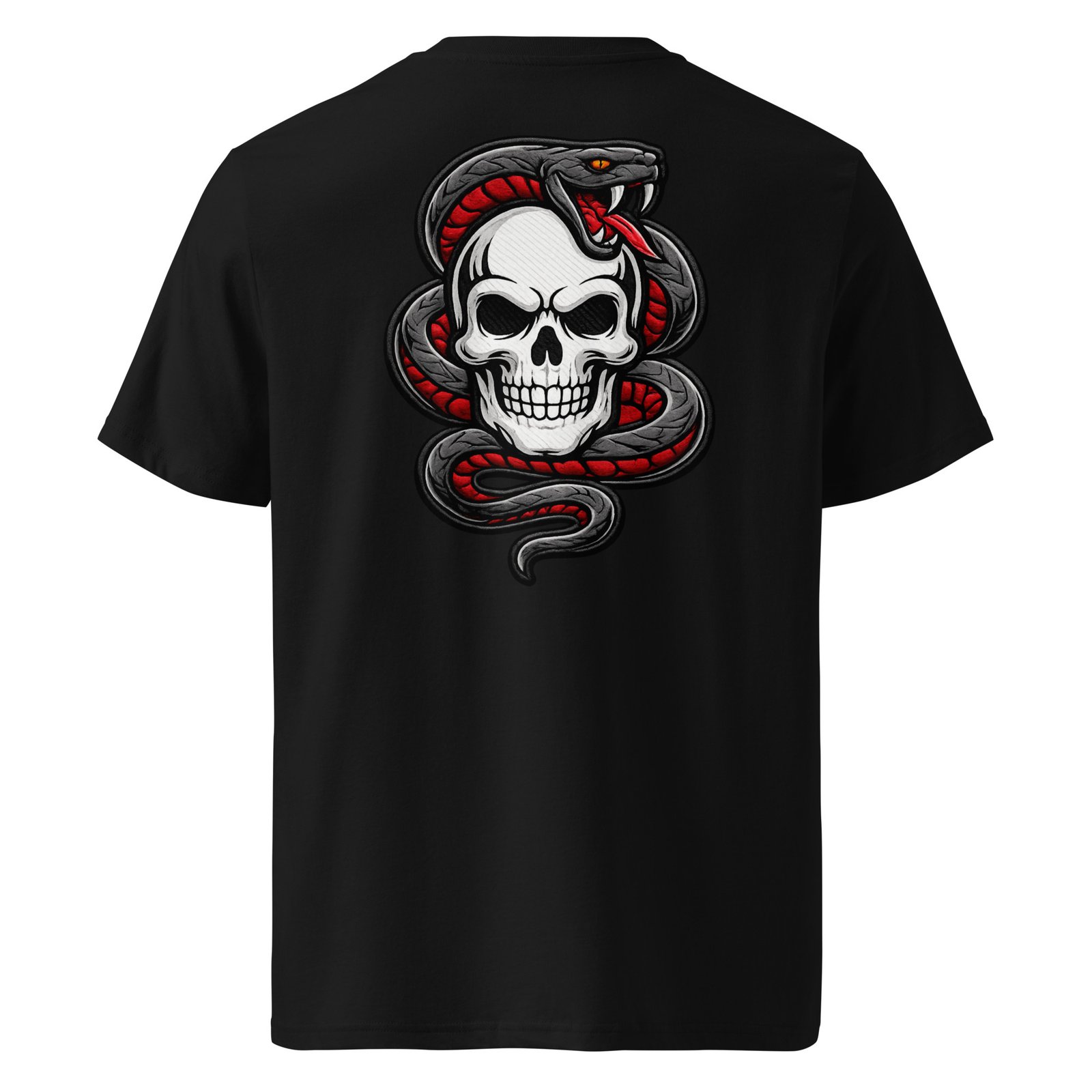Męska koszulka „Snake Skull” – koszulka męska z czaszką i wężem| Zarn.pl Męska koszulka „Snake Skull” – koszulka męska z czaszką i wężem - obrazek 2
