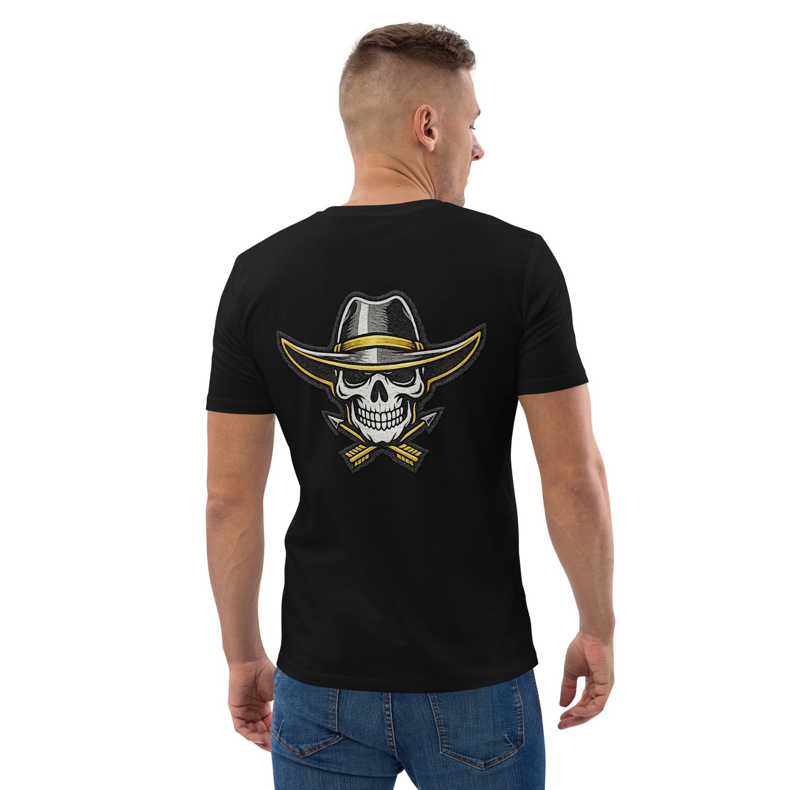 Męska koszulka „Cowboy Skull” – koszulka męska z czaszką kowboja w kapeluszu| Zarn.pl Męska koszulka „Cowboy Skull” – koszulka męska z czaszką kowboja w kapeluszu - obrazek 17