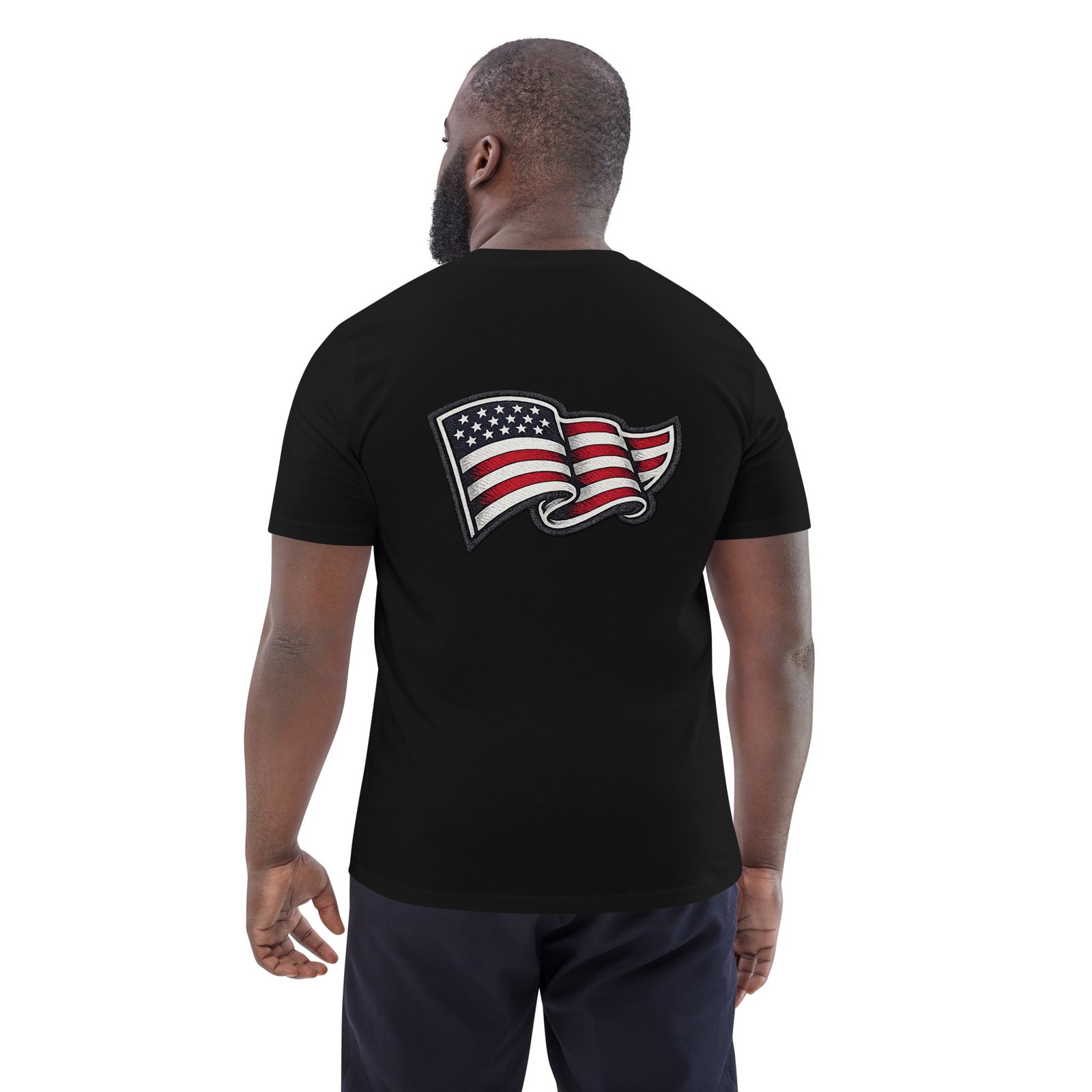 Męska koszulka „American Flag” – koszulka męska z flagą USA| Zarn.pl Męska koszulka „American Flag” – koszulka męska z flagą USA - obrazek 12