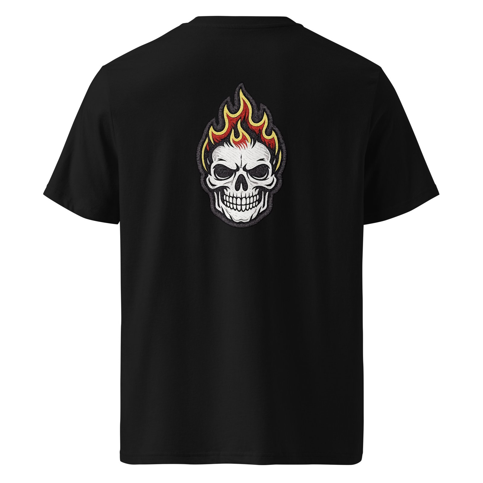 Męska koszulka „Flaming Skull” – koszulka męska z płonącą czaszką| Zarn.pl Męska koszulka „Flaming Skull” – koszulka męska z płonącą czaszką - obrazek 2