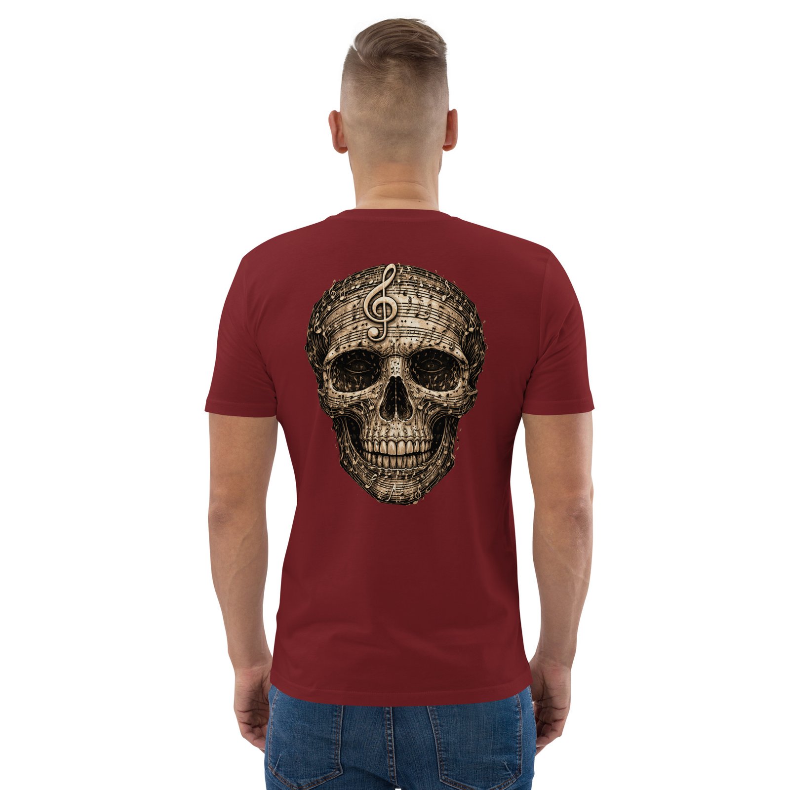 Koszulka muzyczna „Skull Symphony” – koszulka z czaszką i nutami muzycznymi| Zarn.pl Koszulka muzyczna „Skull Symphony” – koszulka z czaszką i nutami muzycznymi - obrazek 23