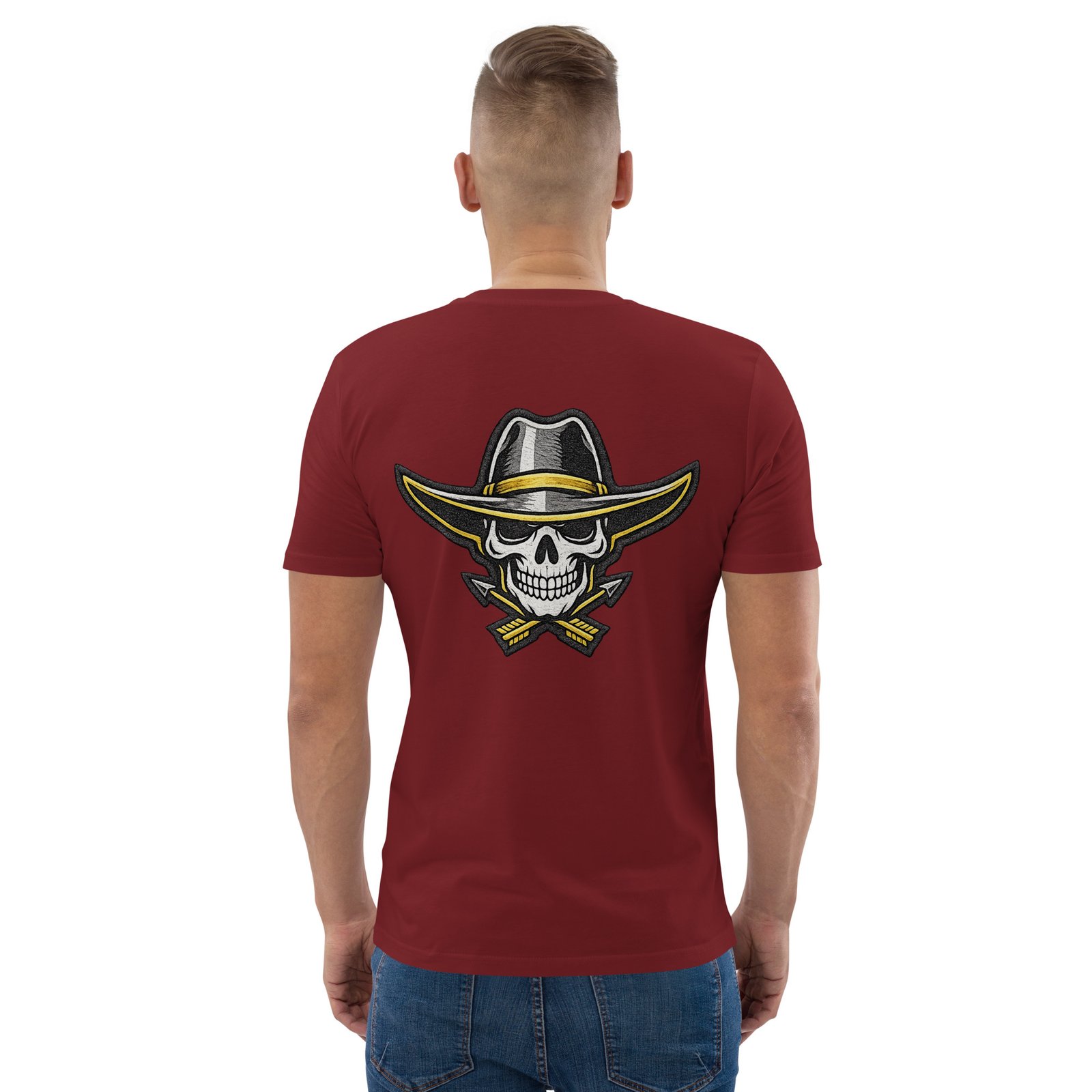 Męska koszulka „Cowboy Skull” – koszulka męska z czaszką kowboja w kapeluszu| Zarn.pl Męska koszulka „Cowboy Skull” – koszulka męska z czaszką kowboja w kapeluszu - obrazek 23