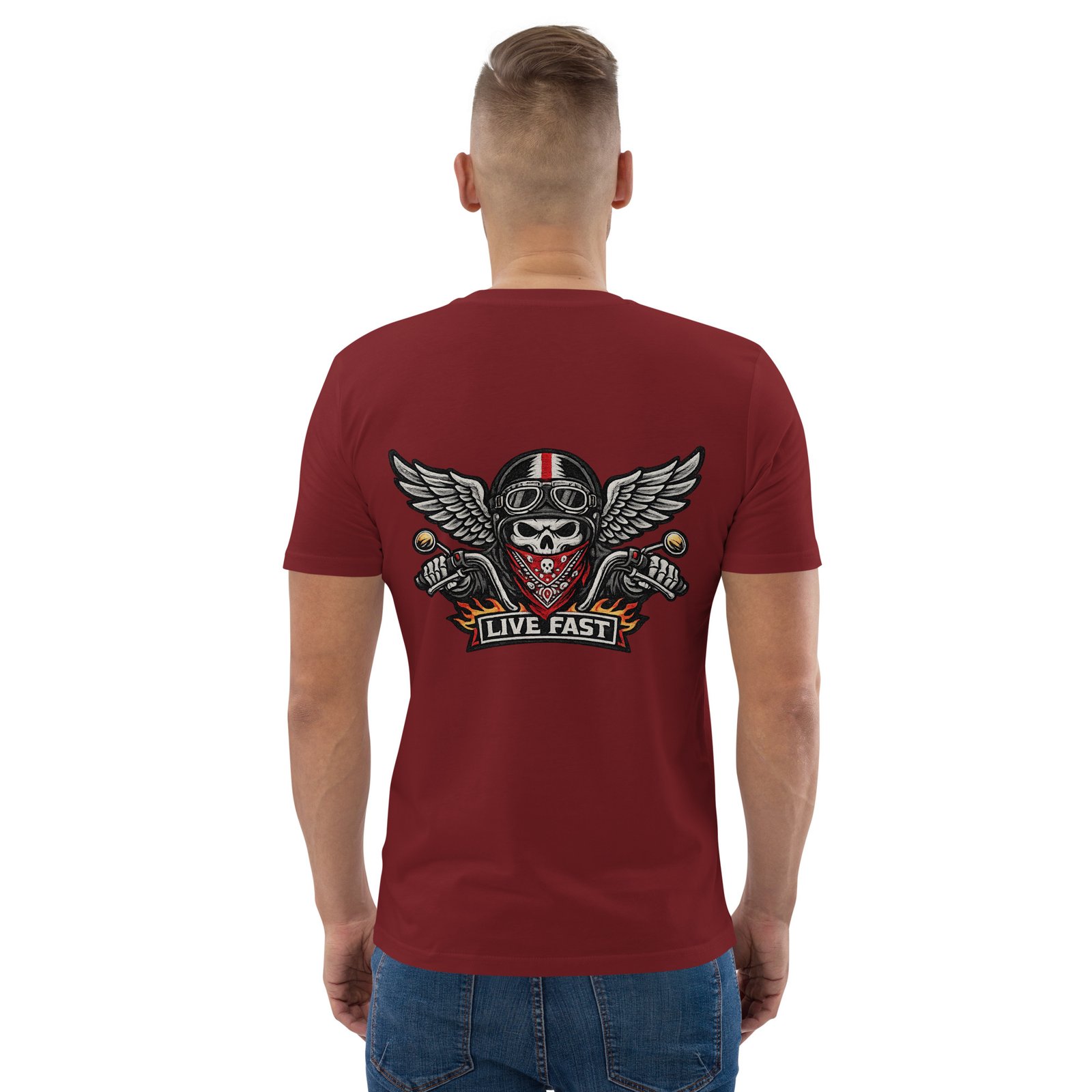 Koszulka biker Live Fast z czaszką i skrzydłami| Zarn.pl Koszulka biker Live Fast z czaszką i skrzydłami - obrazek 23
