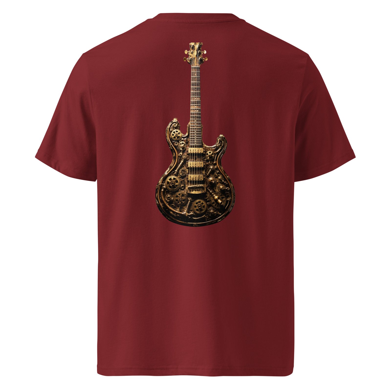 Koszulka muzyczna „Steampunk Guitar” – koszulka z mechaniczną gitarą elektryczną| Zarn.pl Koszulka muzyczna „Steampunk Guitar” – koszulka z mechaniczną gitarą elektryczną - obrazek 4