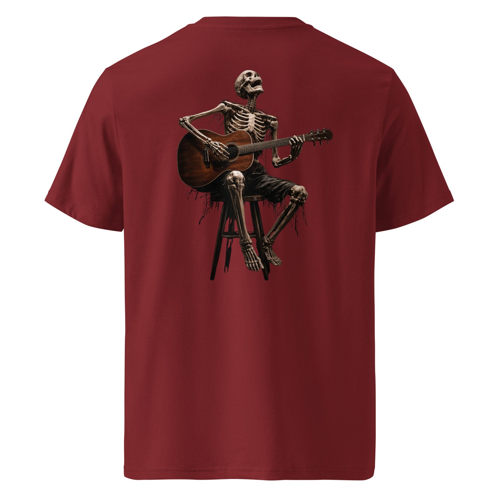 Koszulka „Skeleton Guitar” – koszulka ze szkieletem grającym na gitarze akustycznej| Zarn.pl Koszulka „Skeleton Guitar” – koszulka ze szkieletem grającym na gitarze akustycznej - obrazek 4