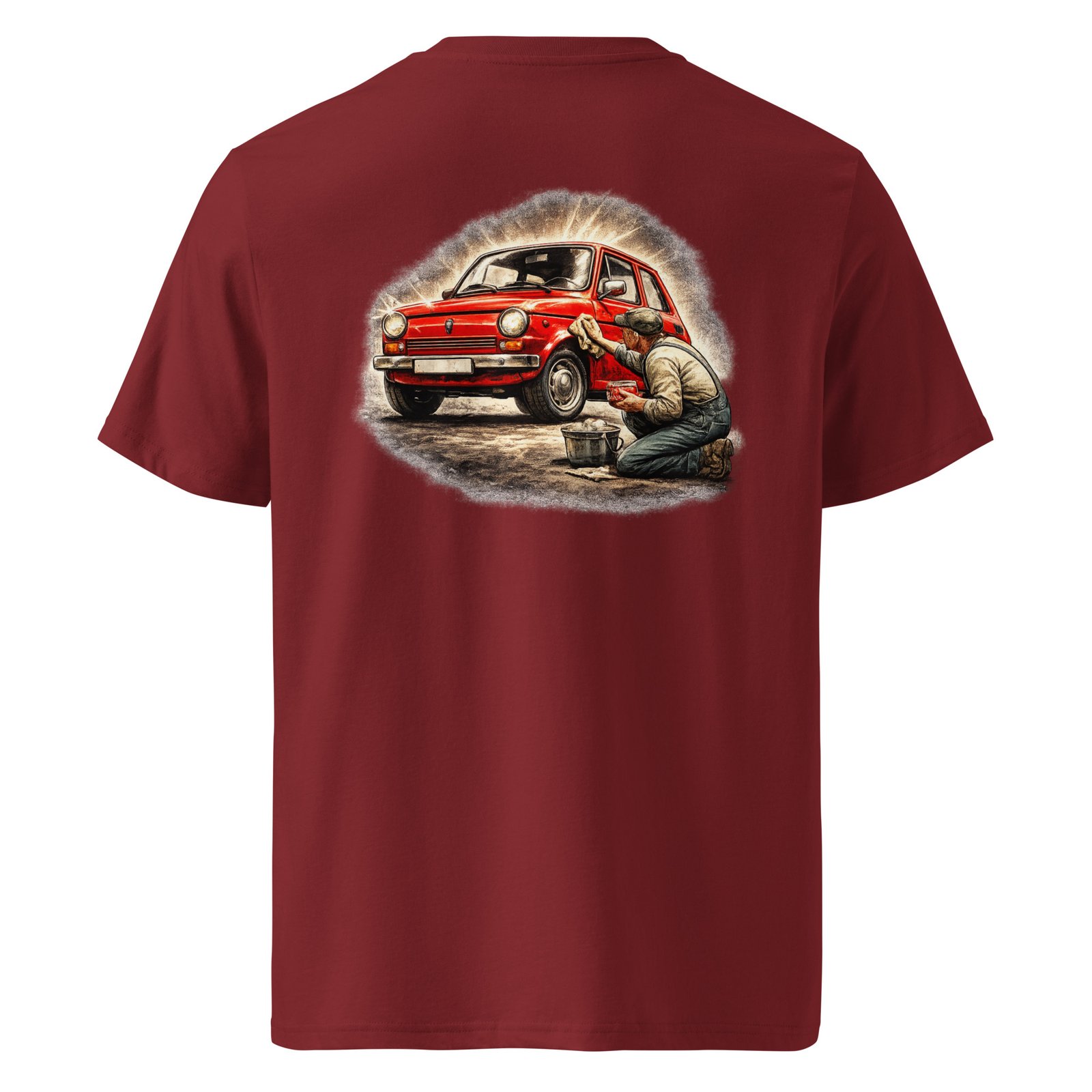 Koszulka „Polerowanie Marzeń” Polski Fiat PRL Retro| Zarn.pl Koszulka „Polerowanie Marzeń” Polski Fiat PRL Retro - obrazek 4