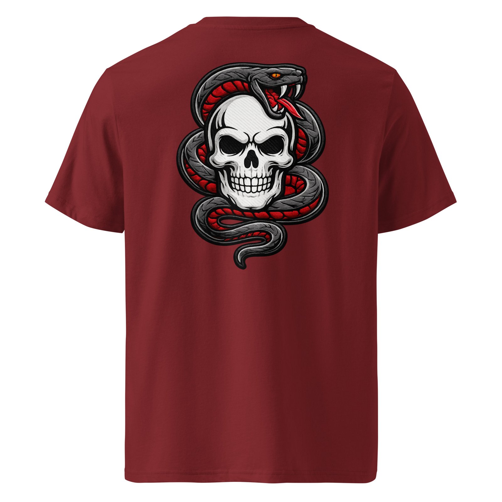 Męska koszulka „Snake Skull” – koszulka męska z czaszką i wężem| Zarn.pl Męska koszulka „Snake Skull” – koszulka męska z czaszką i wężem - obrazek 4