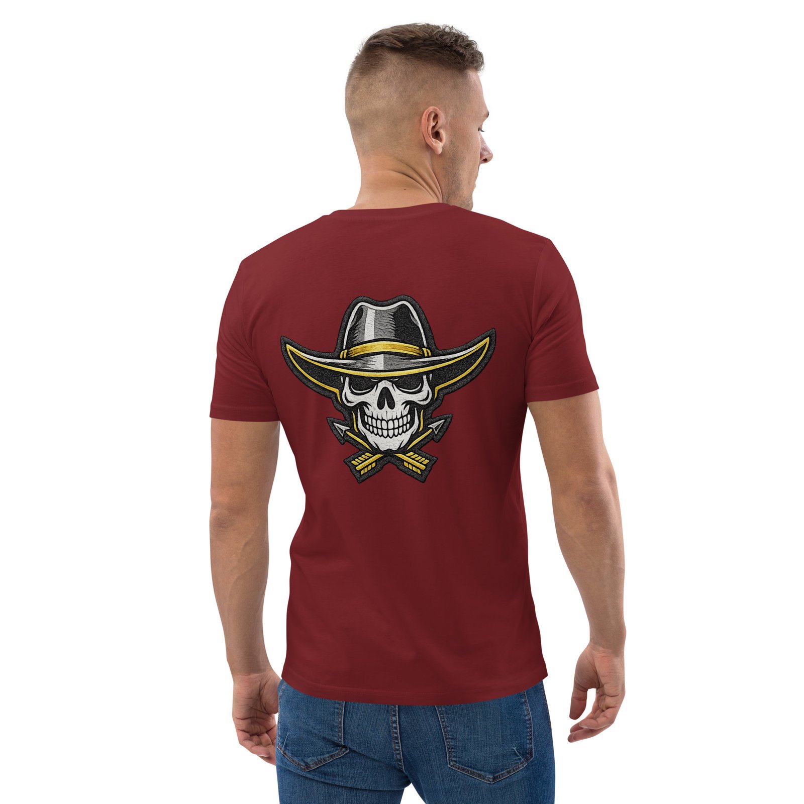 Męska koszulka „Cowboy Skull” – koszulka męska z czaszką kowboja w kapeluszu| Zarn.pl Męska koszulka „Cowboy Skull” – koszulka męska z czaszką kowboja w kapeluszu - obrazek 19