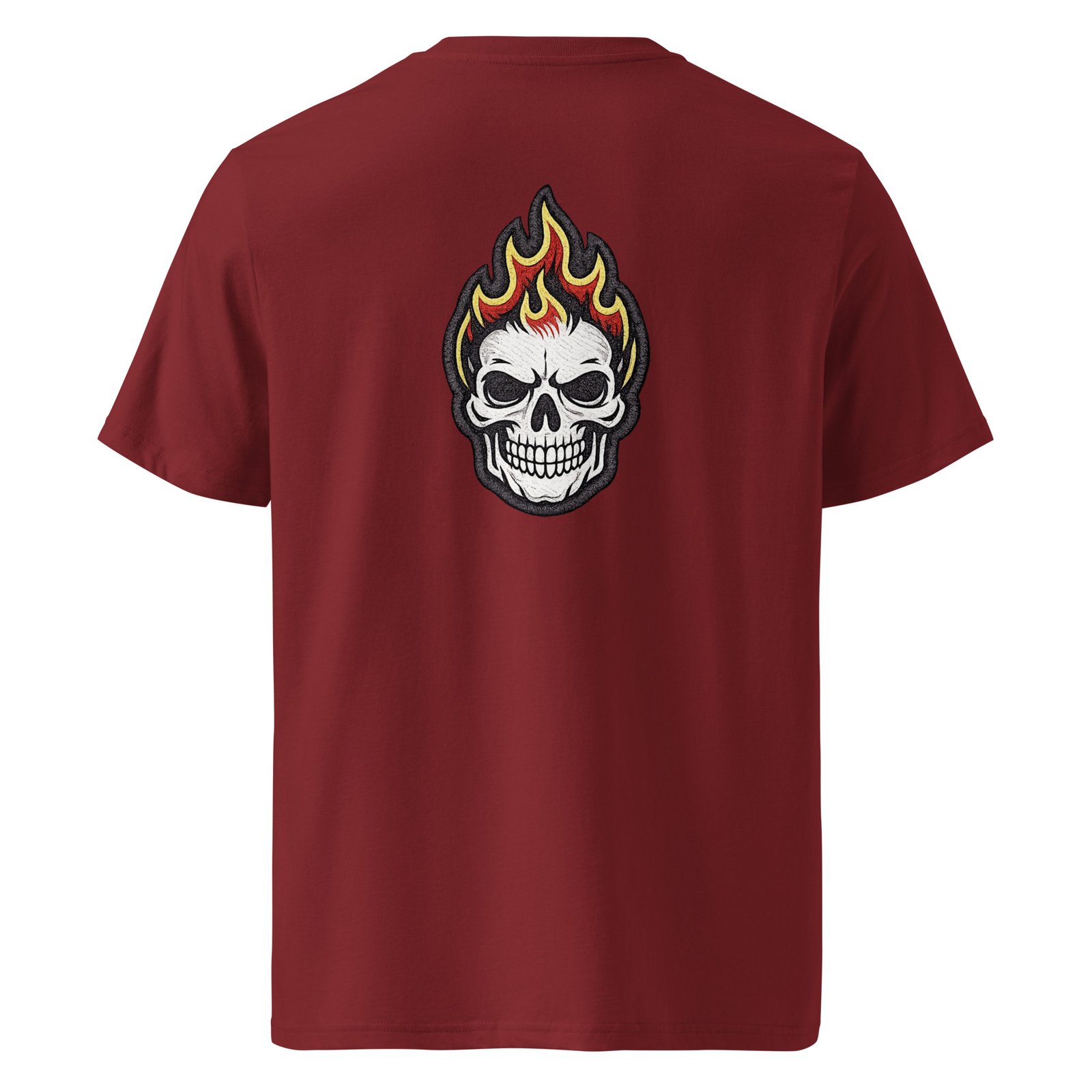 Męska koszulka „Flaming Skull” – koszulka męska z płonącą czaszką| Zarn.pl Męska koszulka „Flaming Skull” – koszulka męska z płonącą czaszką - obrazek 4