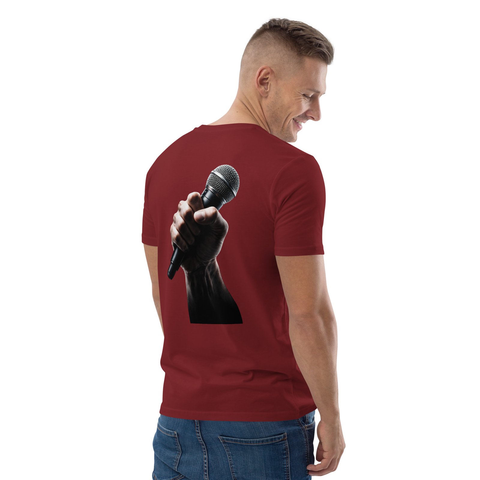 Koszulka muzyczna „Moc Głosu” – koszulka z mikrofonem i koncertową grafiką wokalisty| Zarn.pl Koszulka muzyczna „Moc Głosu” – koszulka z mikrofonem i koncertową grafiką wokalisty - obrazek 28