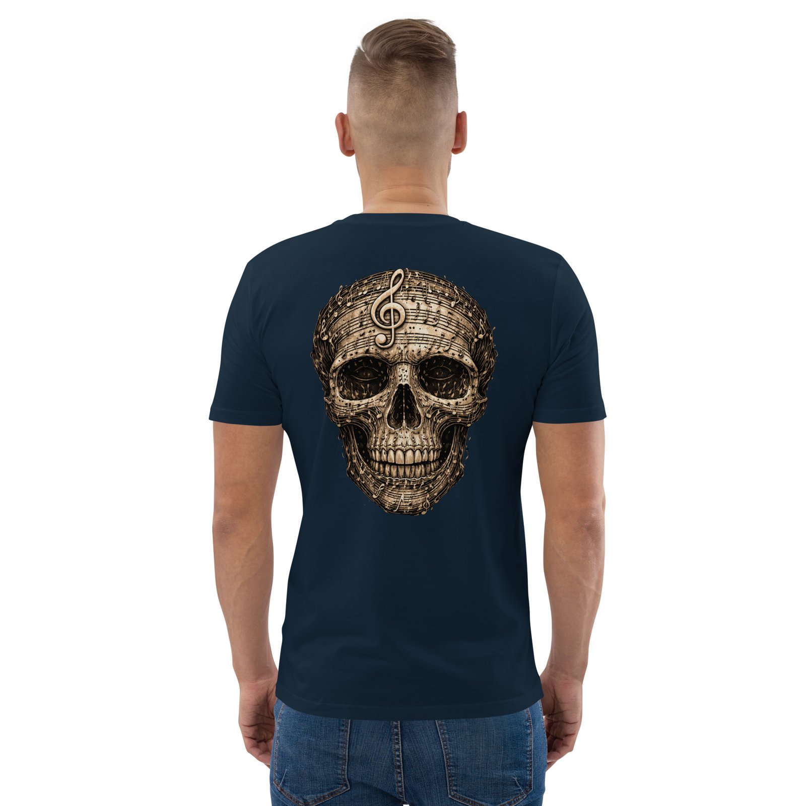 Koszulka muzyczna „Skull Symphony” – koszulka z czaszką i nutami muzycznymi| Zarn.pl Koszulka muzyczna „Skull Symphony” – koszulka z czaszką i nutami muzycznymi - obrazek 22