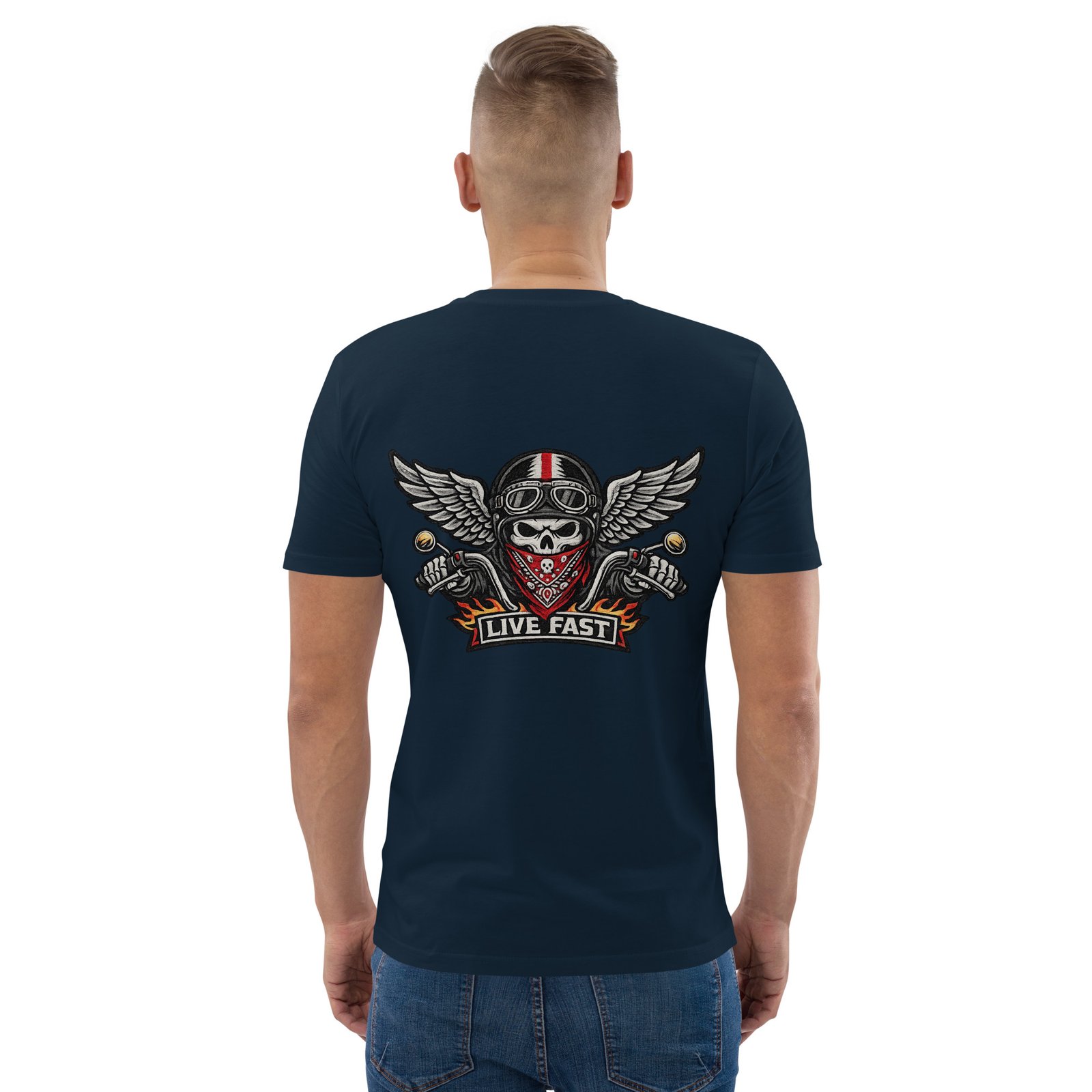 Koszulka biker Live Fast z czaszką i skrzydłami| Zarn.pl Koszulka biker Live Fast z czaszką i skrzydłami - obrazek 22