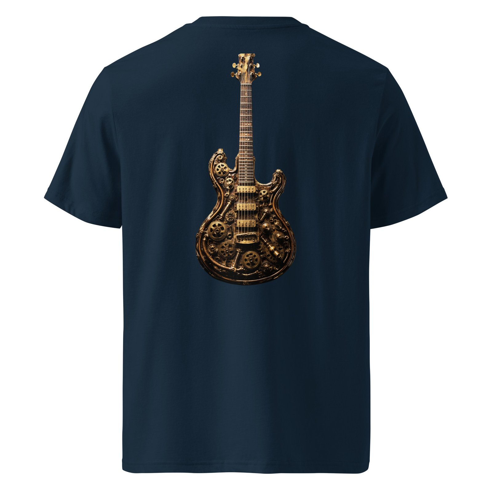 Koszulka muzyczna „Steampunk Guitar” – koszulka z mechaniczną gitarą elektryczną| Zarn.pl Koszulka muzyczna „Steampunk Guitar” – koszulka z mechaniczną gitarą elektryczną - obrazek 3