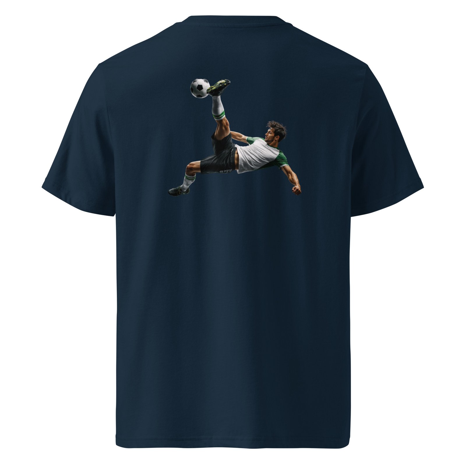 Koszulka piłkarska męska „Bicycle Kick” – koszulka z piłkarzem wykonującym przewrotkę| Zarn.pl Koszulka piłkarska męska „Bicycle Kick” – koszulka z piłkarzem wykonującym przewrotkę - obrazek 3