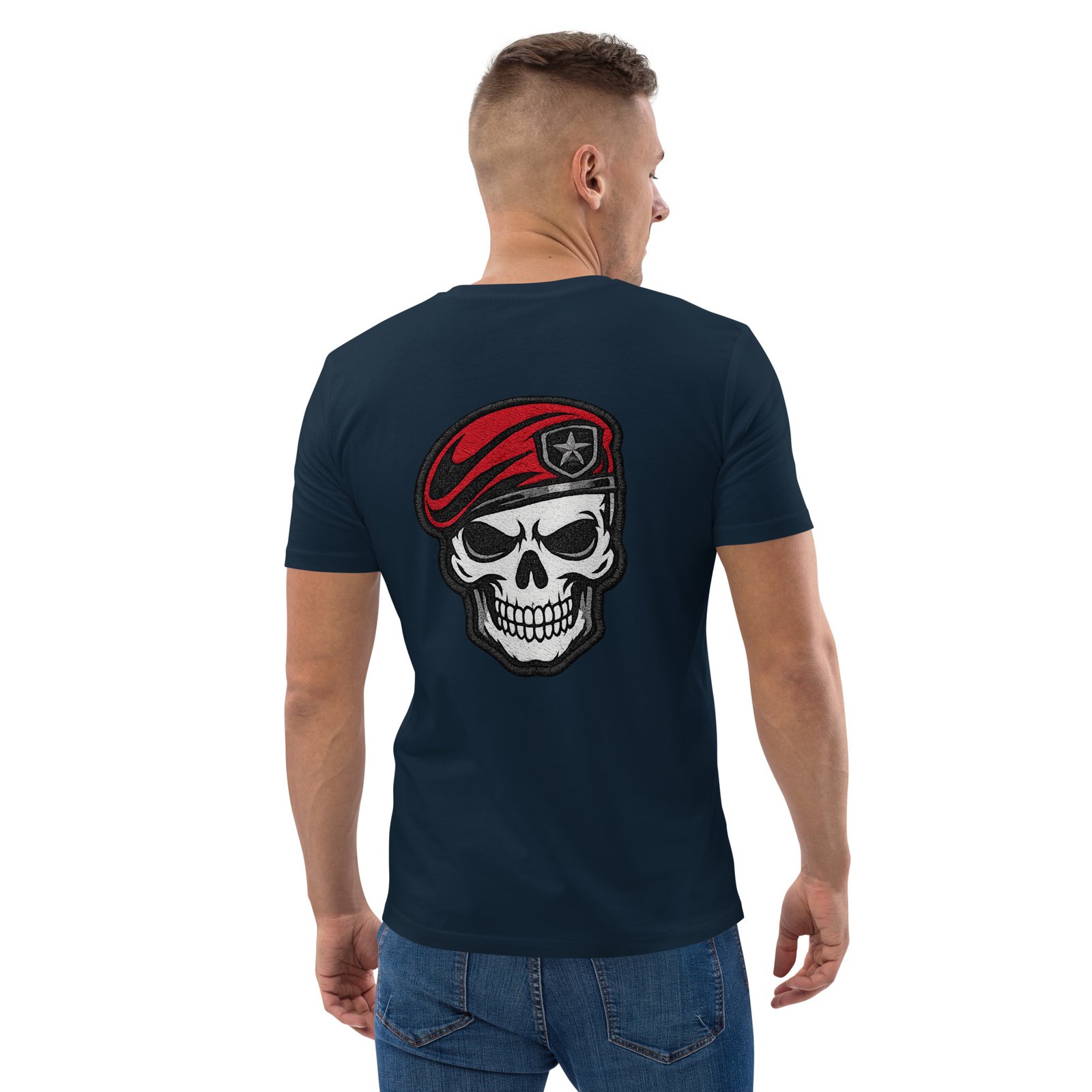 Koszulka militarna czaszka w czerwonym berecie – koszulka wojskowa streetwear| Zarn.pl Koszulka militarna czaszka w czerwonym berecie – koszulka wojskowa streetwear - obrazek 18