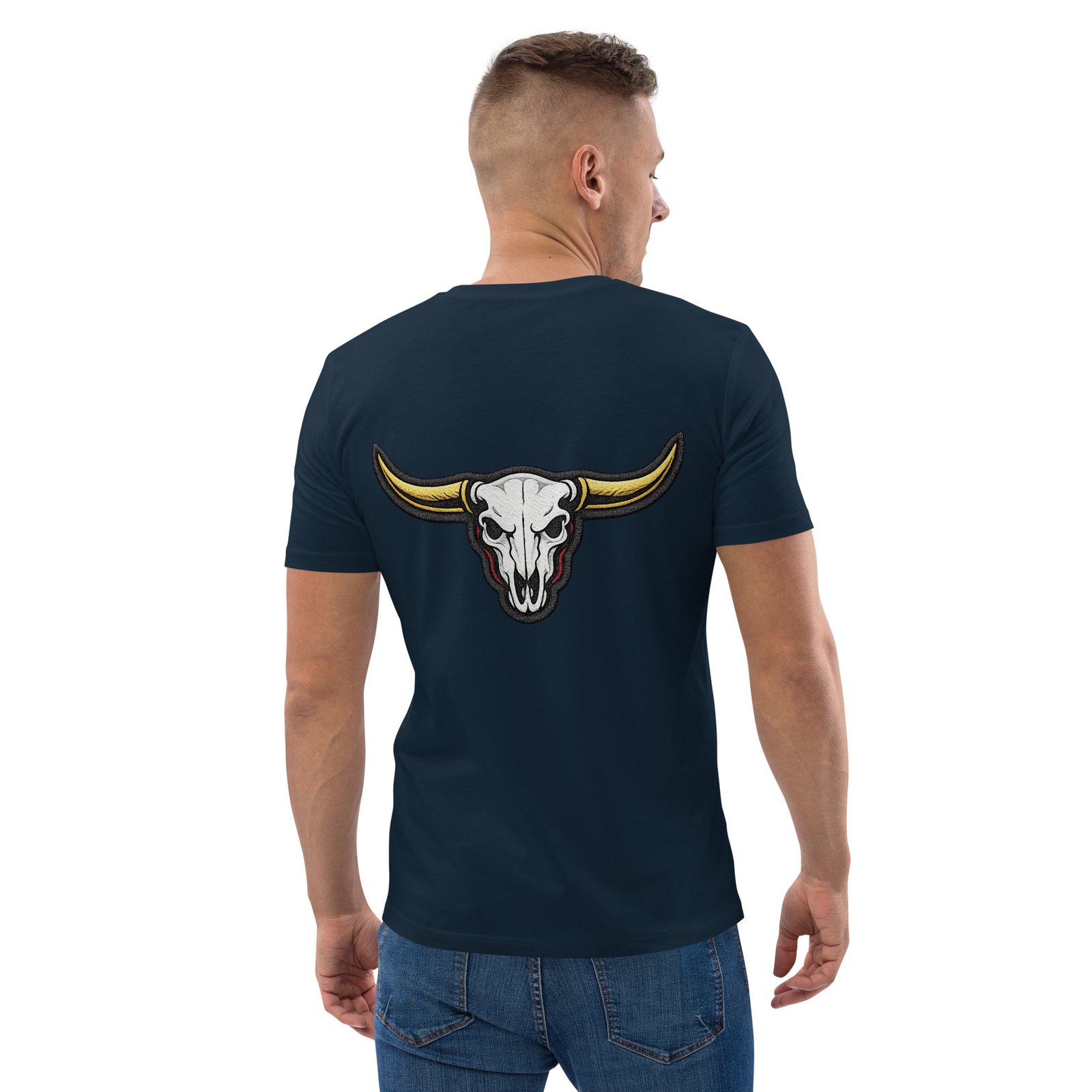 Męska koszulka „Longhorn Skull” – koszulka męska z czaszką byka i długimi rogami| Zarn.pl Męska koszulka „Longhorn Skull” – koszulka męska z czaszką byka i długimi rogami - obrazek 18
