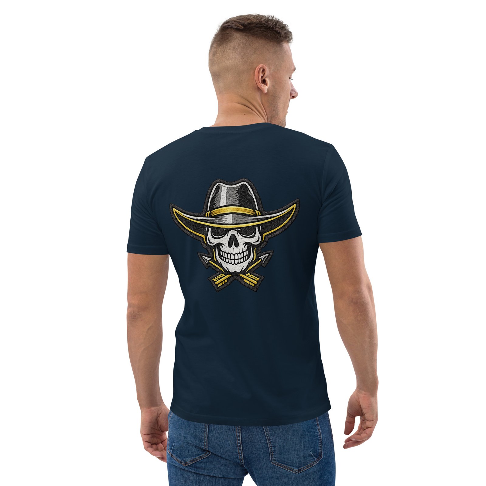 Męska koszulka „Cowboy Skull” – koszulka męska z czaszką kowboja w kapeluszu| Zarn.pl Męska koszulka „Cowboy Skull” – koszulka męska z czaszką kowboja w kapeluszu - obrazek 18