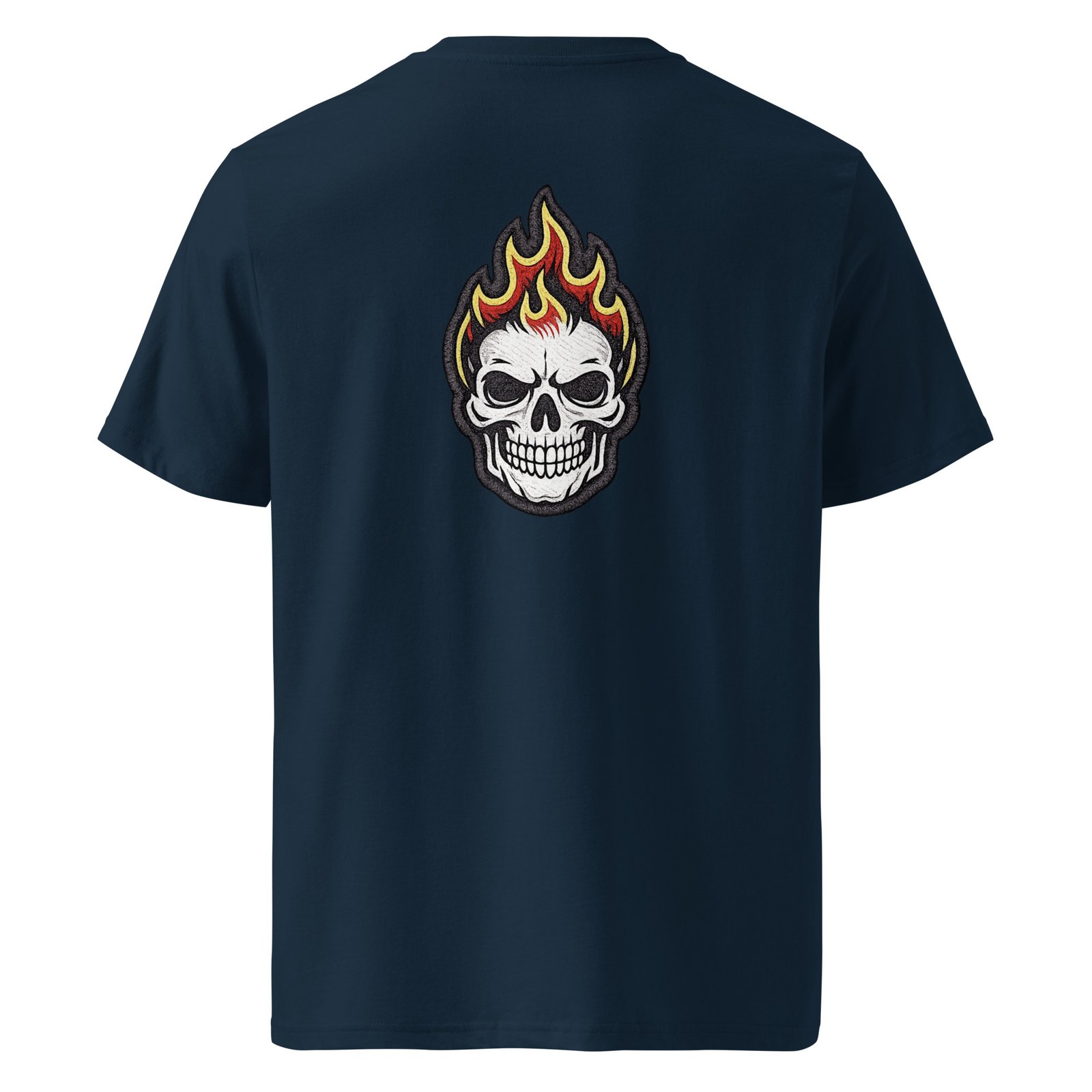 Męska koszulka „Flaming Skull” – koszulka męska z płonącą czaszką| Zarn.pl Męska koszulka „Flaming Skull” – koszulka męska z płonącą czaszką - obrazek 3