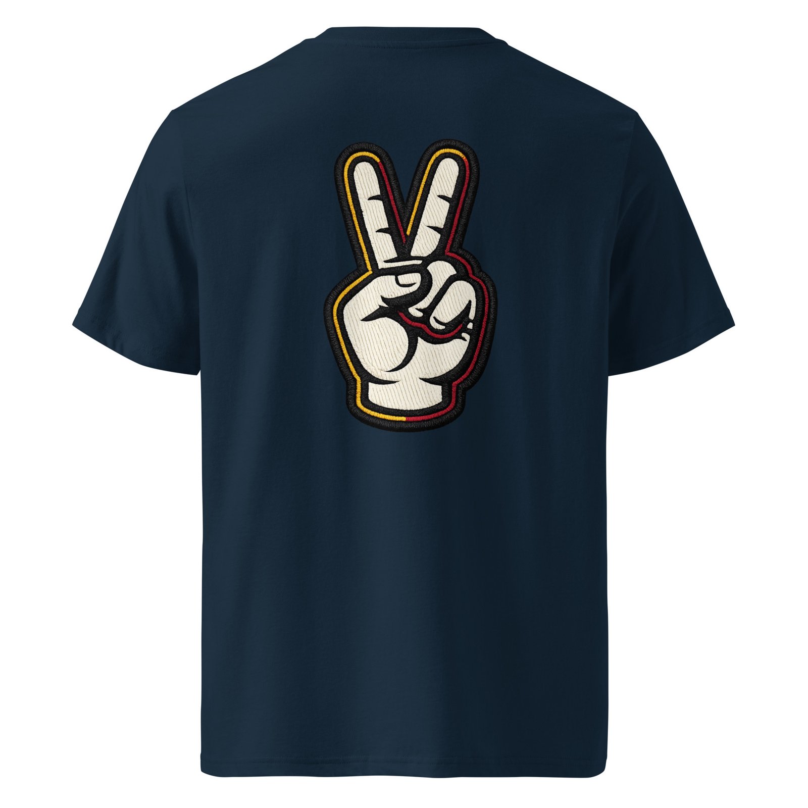 Koszulka męska „Peace Hand Retro” – koszulka z dłonią pokazującą znak pokoju| Zarn.pl Koszulka męska „Peace Hand Retro” – koszulka z dłonią pokazującą znak pokoju - obrazek 3