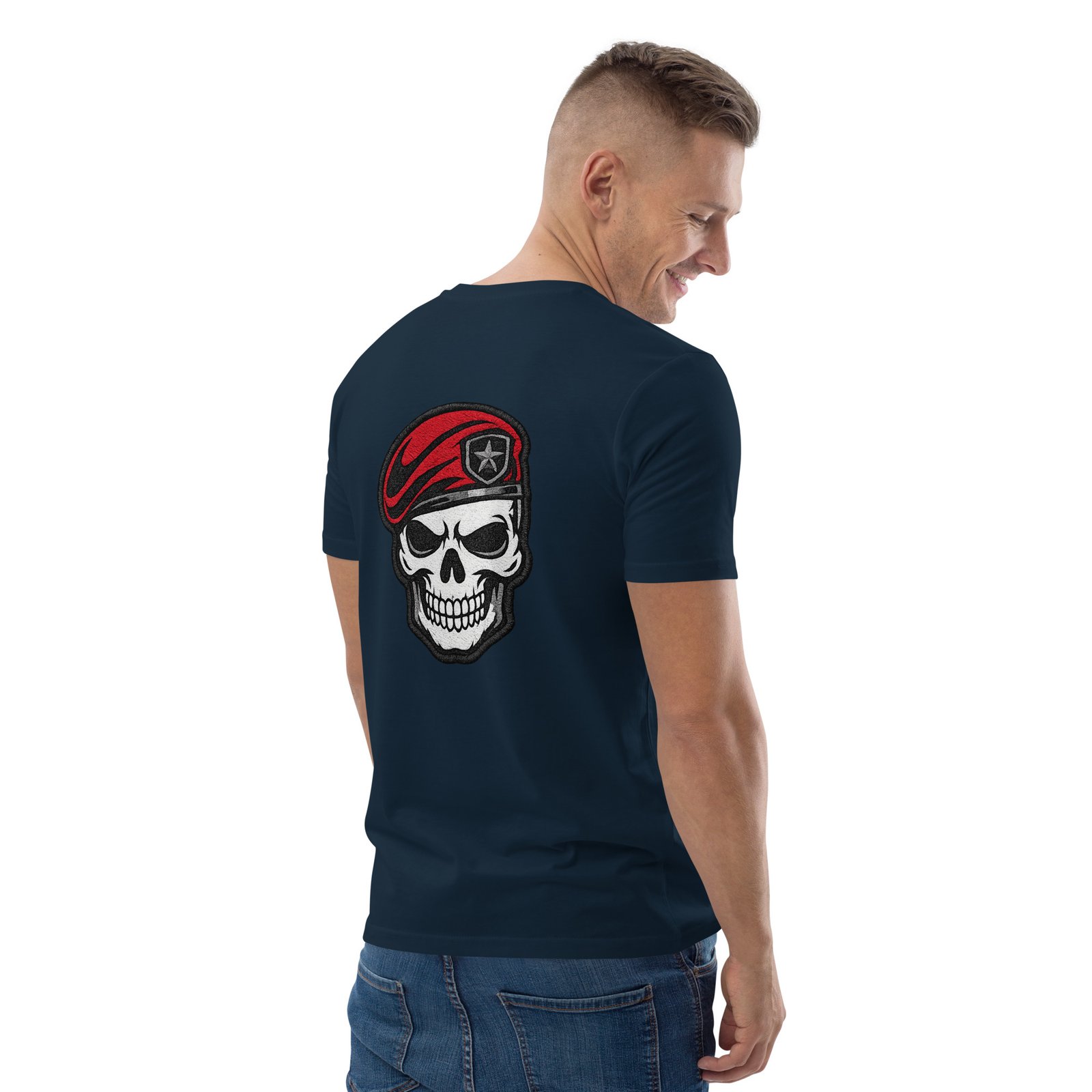 Koszulka militarna czaszka w czerwonym berecie – koszulka wojskowa streetwear| Zarn.pl Koszulka militarna czaszka w czerwonym berecie – koszulka wojskowa streetwear - obrazek 27