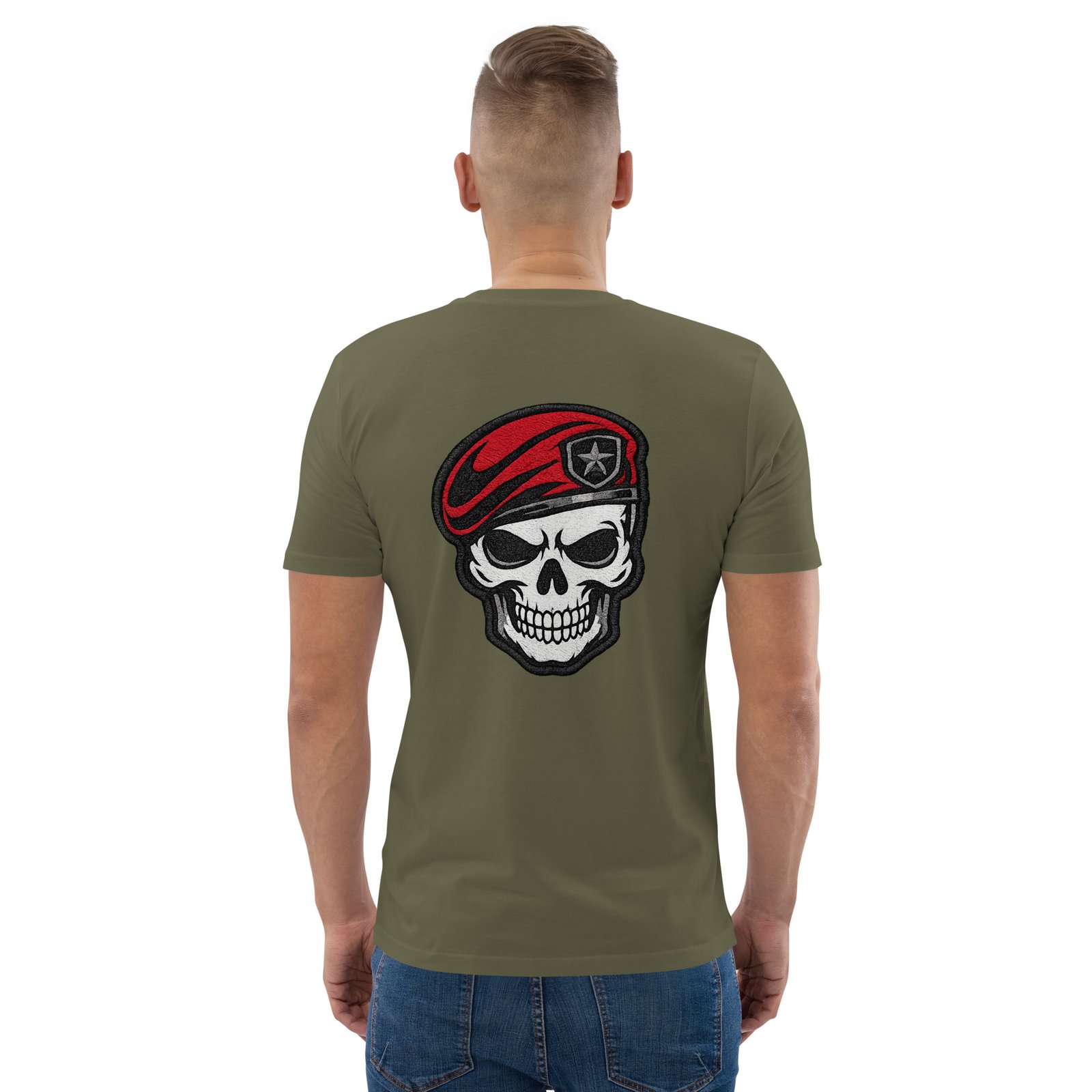 Koszulka militarna czaszka w czerwonym berecie – koszulka wojskowa streetwear| Zarn.pl Koszulka militarna czaszka w czerwonym berecie – koszulka wojskowa streetwear - obrazek 24