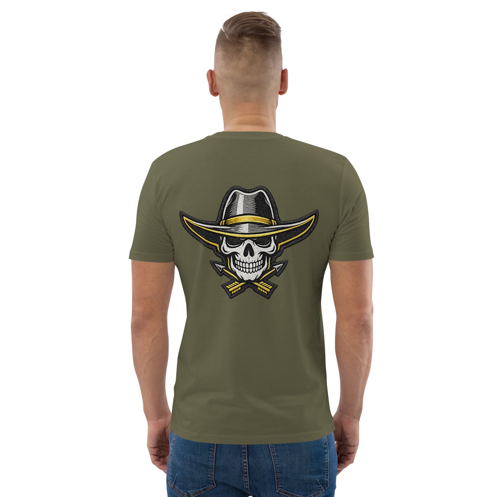 Męska koszulka „Cowboy Skull” – koszulka męska z czaszką kowboja w kapeluszu| Zarn.pl Męska koszulka „Cowboy Skull” – koszulka męska z czaszką kowboja w kapeluszu - obrazek 24