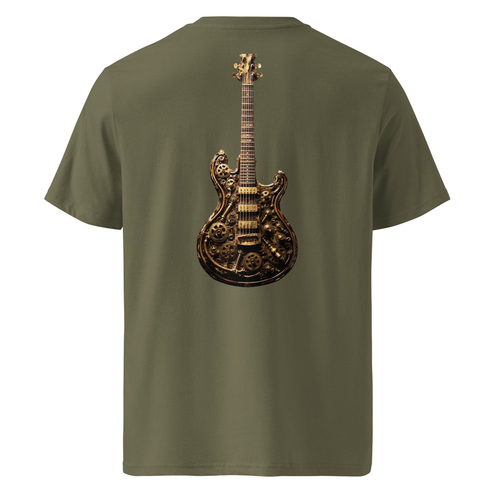 Koszulka muzyczna „Steampunk Guitar” – koszulka z mechaniczną gitarą elektryczną| Zarn.pl Koszulka muzyczna „Steampunk Guitar” – koszulka z mechaniczną gitarą elektryczną - obrazek 5
